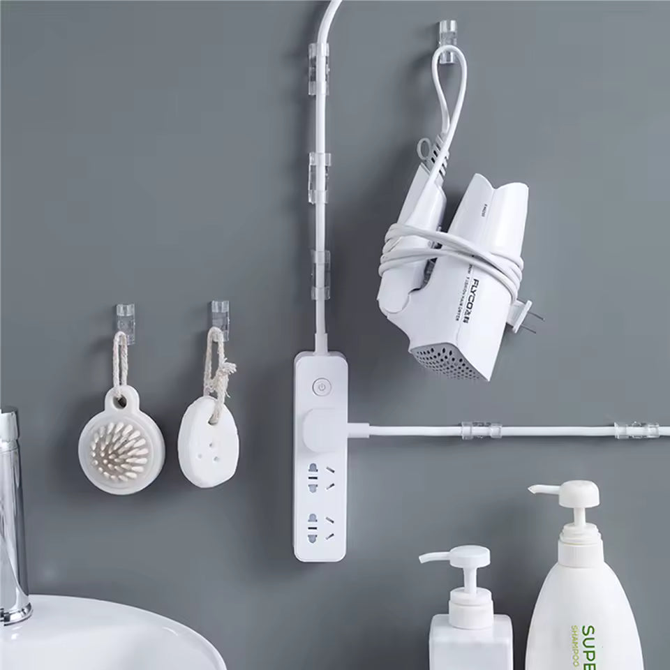 Şeffaf Yapışkanlı Kablo Saklayıcı Sabitleyici 40 ADET