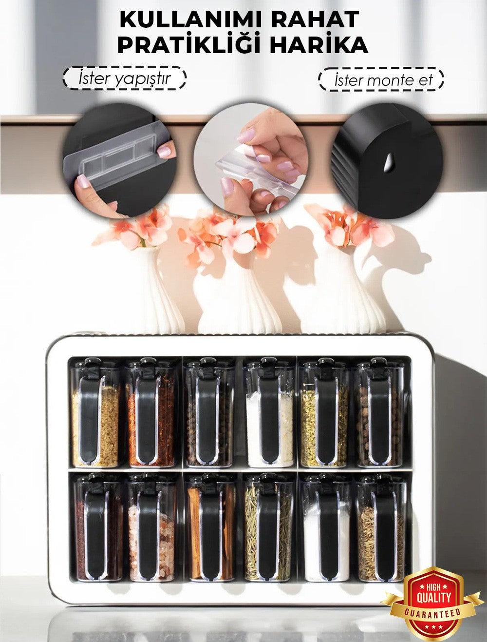 12li Baharatlık Deluxe Tasarım (Asılabilir)