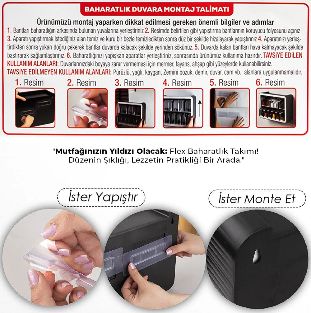 12li Baharatlık Deluxe Tasarım (Asılabilir)