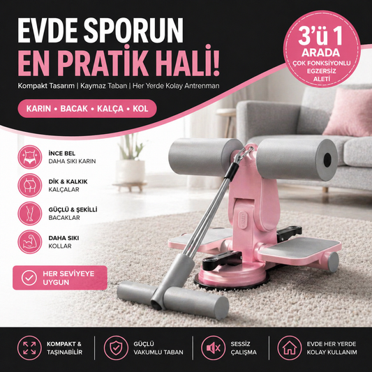 ProFit - Çift Vantuzlu Profesyonel Ev Tipi Spor Seti