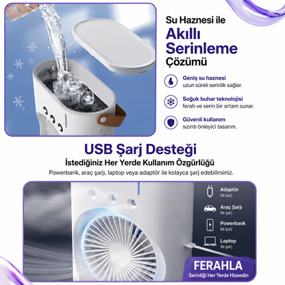 TwinCold 3 Kademeli Buharlı 2'li Klima Fan