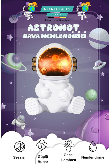Astronot Görünümlü Oda Hava Temizleyici Buhar ve Koku Makinesi