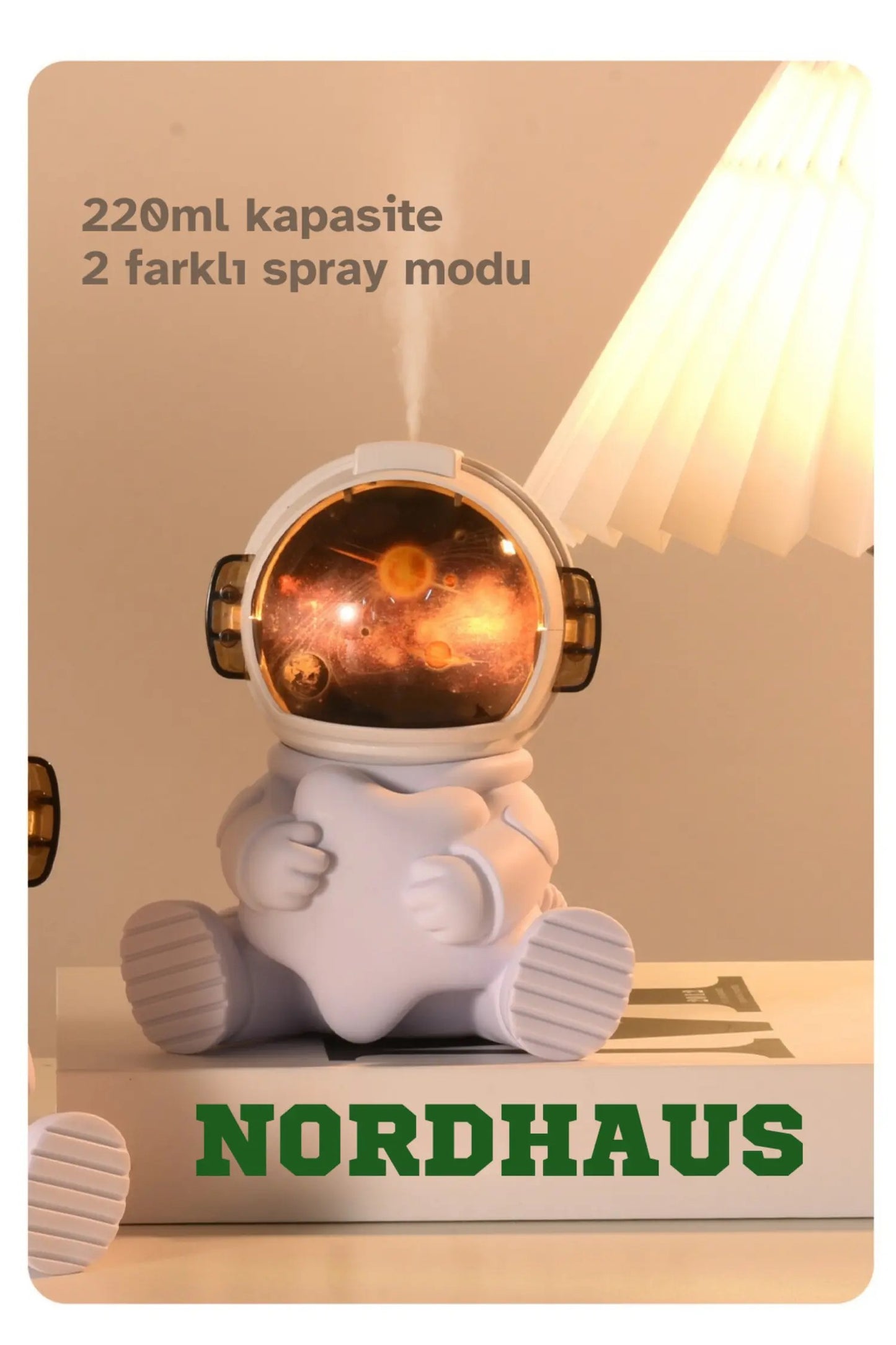 Astronot Görünümlü Oda Hava Temizleyici Buhar ve Koku Makinesi