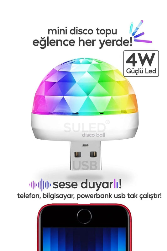 USB Sese Duyarlı Disko Led (1 Alana 1 Bedava)